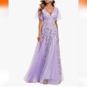 Ever Pretty Lavender Maxi Dress
